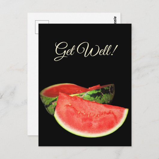 紅スイカ ポストカード (正面/裏面)