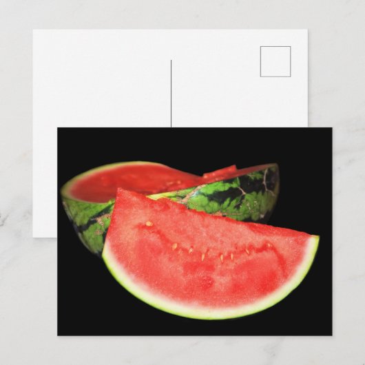 紅スイカ ポストカード (正面/裏面)