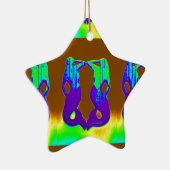 紅人魚のペア セラミックオーナメント (右)