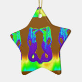 紅人魚のペア セラミックオーナメント (左)