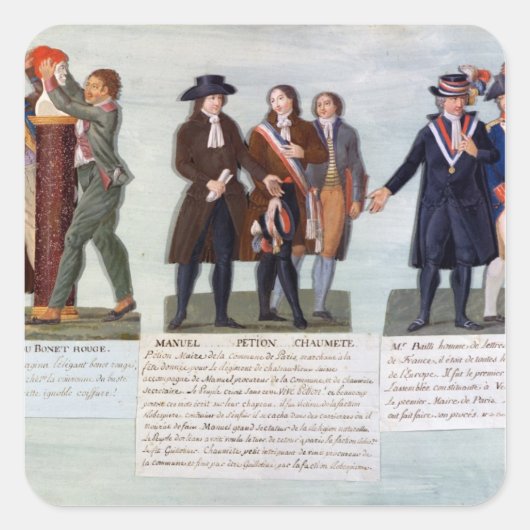 紅帽子、マニュエル、ペーションの発明 スクエアシール (正面)