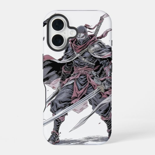 紅忍者携帯ケース iPhone 16ケース (裏面)