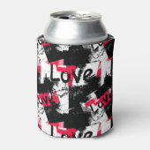 紅斑愛模様の白黒 缶クーラー (缶正面)