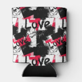 紅斑愛模様の白黒 缶クーラー (裏面)