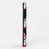 紅斑愛模様の白黒 Case-Mate iPhoneケース (裏面/右)