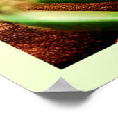 紅斑砂漠の夕日 ポスター (角)