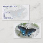 紅斑紫色の蝶の名刺 名刺 (正面/裏面)