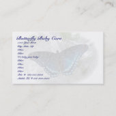 紅斑紫色の蝶の名刺 名刺 (正面)