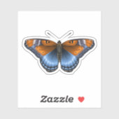 紅斑紫色の蝶 シール (シート)