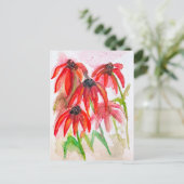 紅斑酢花（水色） シーズンポストカード (スタンド正面)