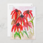 紅斑酢花（水色） シーズンポストカード (正面/裏面)