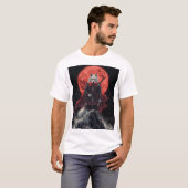 紅月狼浪人 Tシャツ (正面フル)