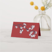 紅桃・梅の花と幸福結婚の2倍 プレイスカード (裏面)