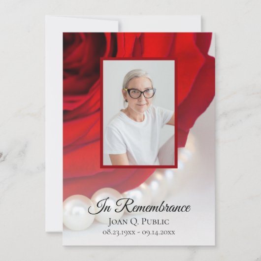 紅桜花真珠死祭 招待状 (正面)