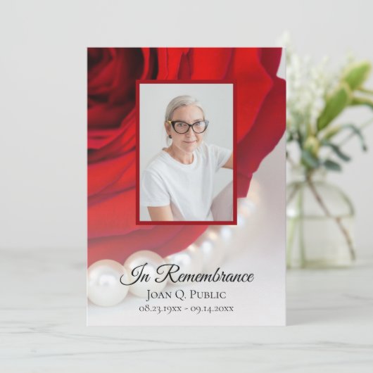 紅桜花真珠死祭 招待状 (スタンド正面)