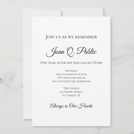 紅桜花真珠死祭 招待状 (裏面)