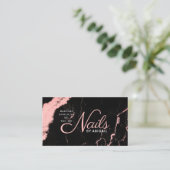 紅梅の大理石爪、 ネイル(「名前」) 名刺 (スタンド正面)