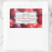 紅梅ジャム保存ラベルシール 長方形シール (バッグ)