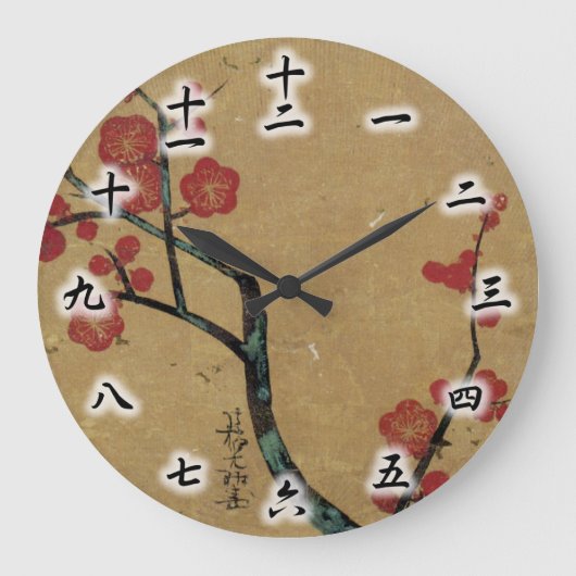 紅梅図,光琳梅花光琳 ラージ壁時計 (正面)