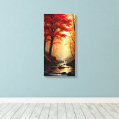 紅楓の木 キャンバスプリント (インサイチュ (ウッドフロア))