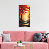 紅楓の木 キャンバスプリント (インサイチュ (リビング))