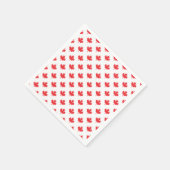 紅楓の葉 スタンダードカクテルナプキン (角)