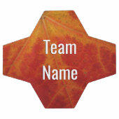 紅楓葉抽象芸術秋の自然撮影 サッカーボール (フラット)