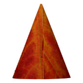 紅楓葉抽象芸術秋の自然撮影 パーティーハット (裏面)