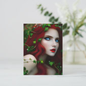 紅毛女神とツタのはがき ポストカード (スタンド正面)