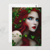 紅毛女神とツタのはがき ポストカード (正面/裏面)