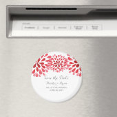 紅水彩菊の節句 マグネット (インサイチュ (食洗機))