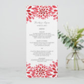 紅水彩菊結婚のメニュー メニュー (スタンド正面)