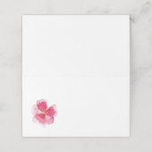 紅水色のヴィオ結婚ライベント プレイスカード (外部開封)