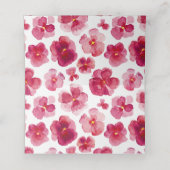 紅水色のヴィオ結婚ライベント プレイスカード (内部開封)