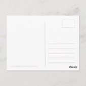 紅水色の花ハッピーバースデー親愛おばあちゃん ポストカード (裏面)