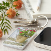 紅水色ゼラニウム キーホルダー (正面右)