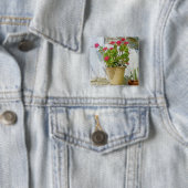 紅水色ゼラニウム 缶バッジ (インサイチュ)