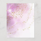 紅水色フェイクグリッター美しいサロン チラシ (裏面)