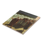 紅海のモーセ横断、ヴィンテージ宗教 タイル (側面)