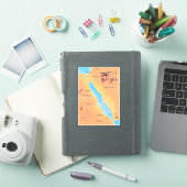 紅海の旅行地図 シール (iPadカバー)