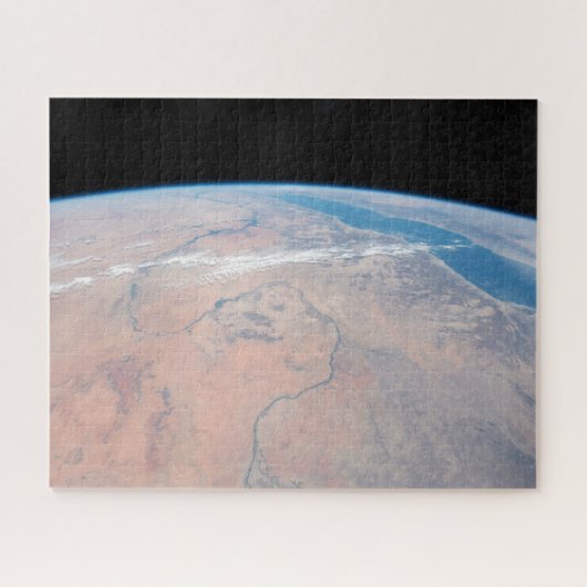 紅海の隣で北に曲がるナイル川 ジグソーパズル (横)