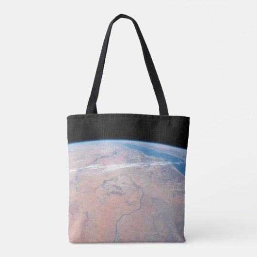 紅海の隣で北に曲がるナイル川 トートバッグ (裏面)