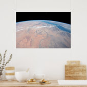 紅海の隣で北に曲がるナイル川 ポスター (キッチン)