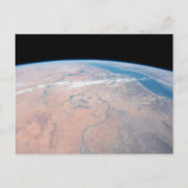 紅海の隣で北に曲がるナイル川 ポストカード (正面)