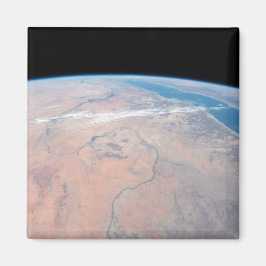 紅海の隣で北に曲がるナイル川 マグネット (正面)