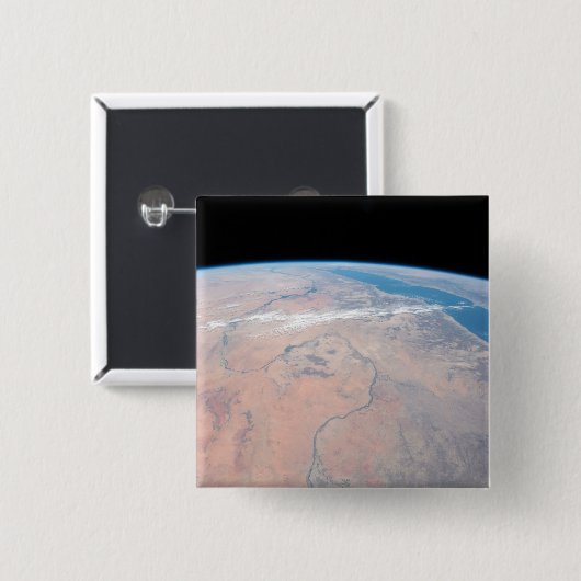 紅海の隣で北に曲がるナイル川 缶バッジ (正面&裏面)