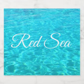 紅海の青いラグーン スパークリングワインラベル (シングルラベル)