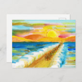 紅海を渡る ポストカード (正面/裏面)