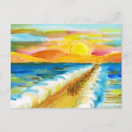 紅海を渡る ポストカード (正面)