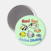 紅海スキューバダイビング マグネット (正面/裏面)